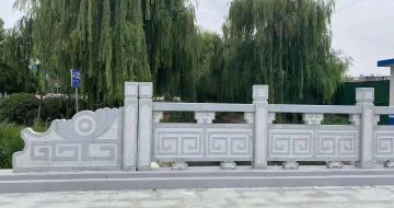 西安 芝麻灰桥栏杆、河道栏杆安装效果