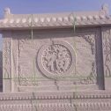 西安 芝麻白花岗岩屏风，照壁，影壁