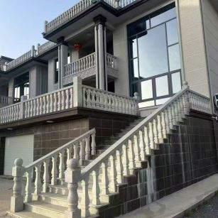 西安 芝麻白别墅阳台栏杆，楼梯栏杆