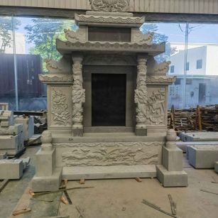 西安 芝麻灰高档墓碑、土墓，一套也支持定做