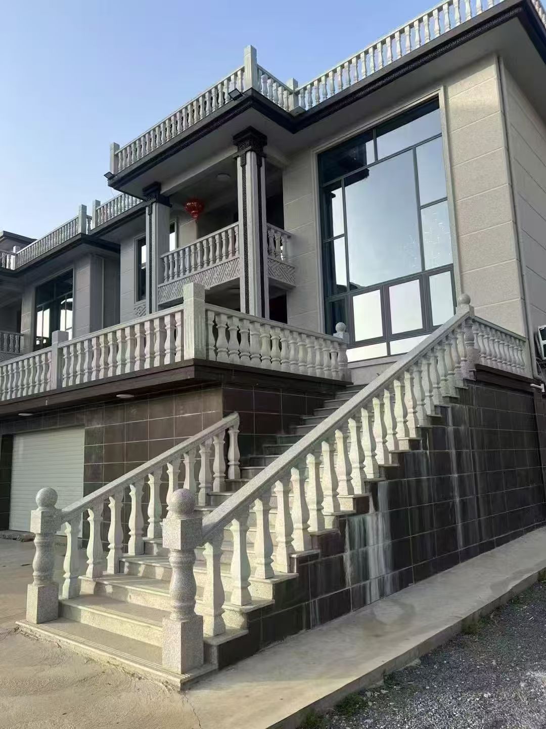 西安 芝麻白别墅阳台栏杆，楼梯栏杆