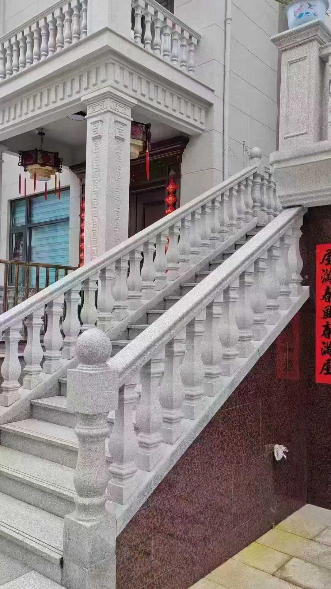 西安 天然石材 阳台庭院护栏、栏杆