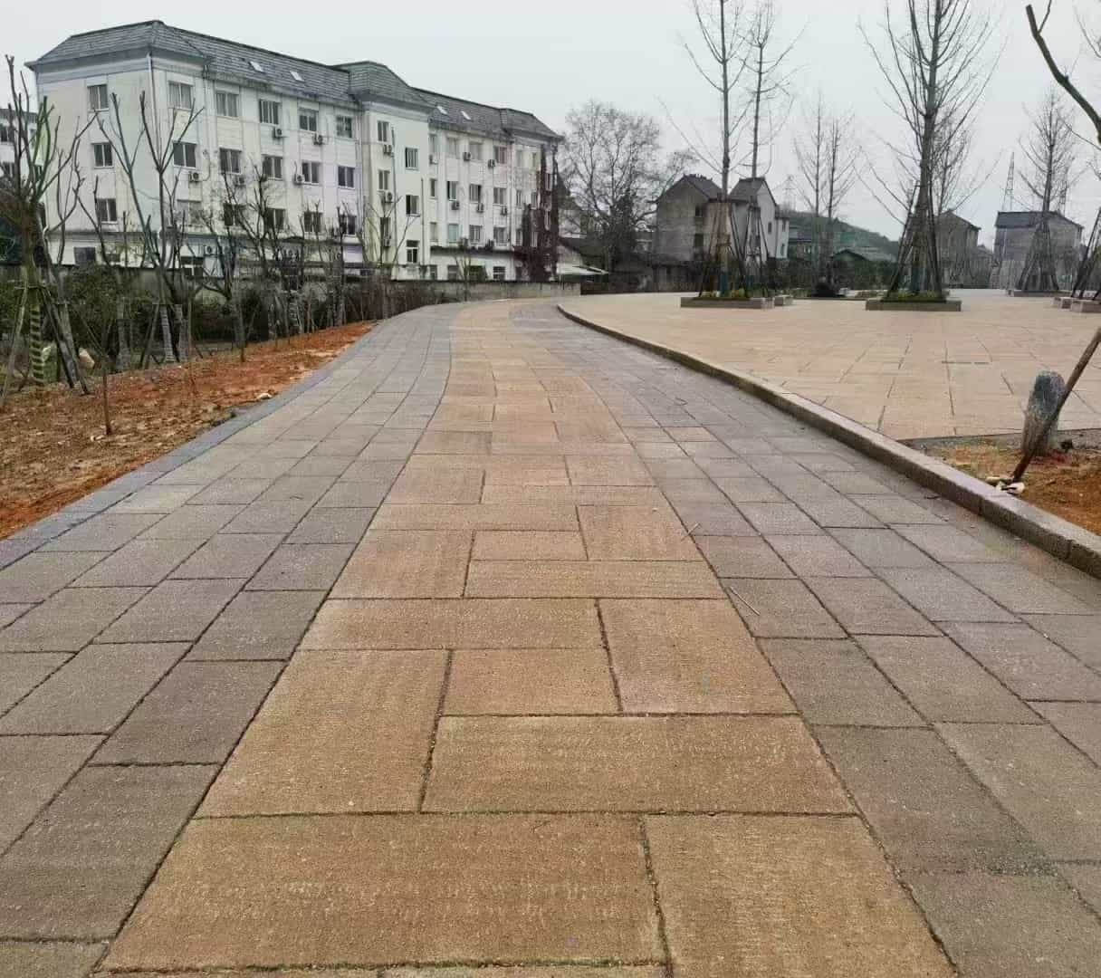 西安仿古石铺装效果