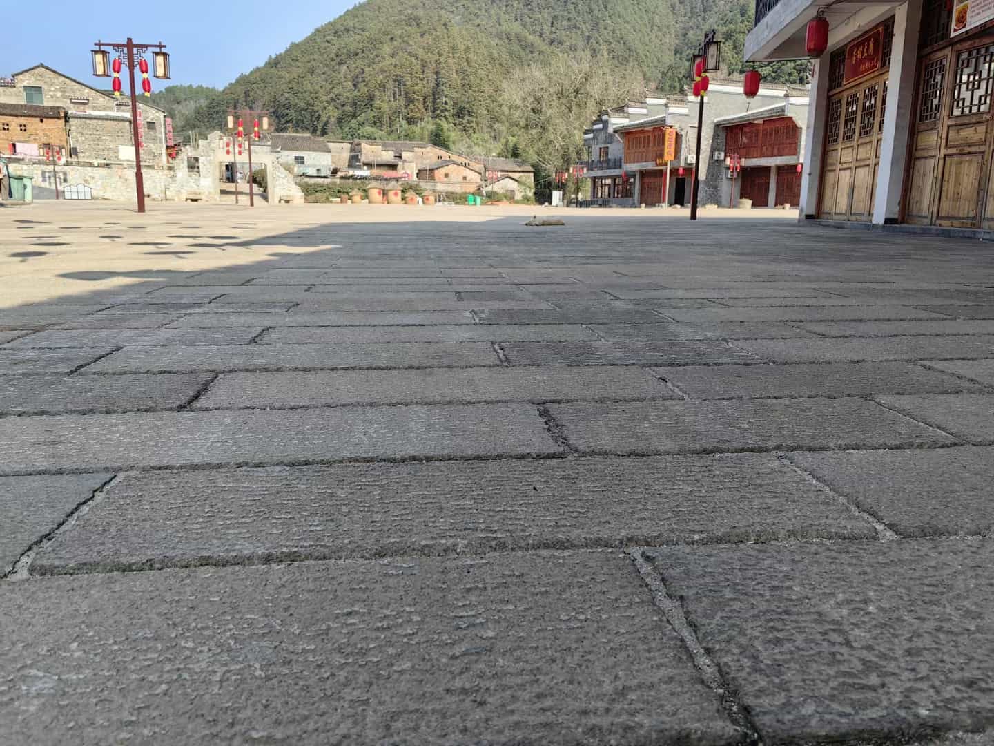 西安仿古石铺装效果