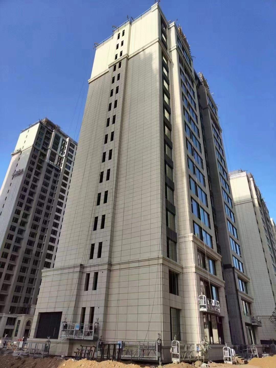 西安黄金麻高端小区，外墙干挂